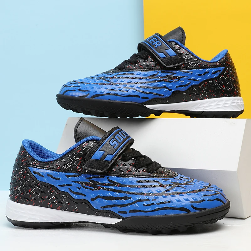 

2025 Autumn Low Cut Childrens Football Shoes Outdoor Training Anti Slip Lightweight Sports Shoes Stable Arch Support Nail Shoes