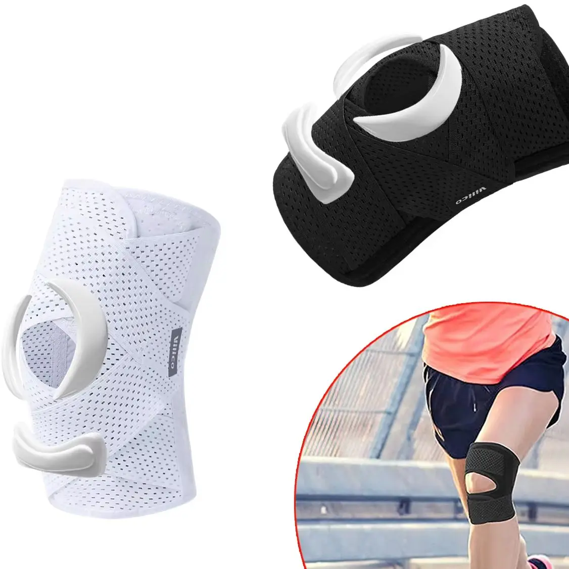 Basketball Laufen Wandern Outdoor-Sport Knieschoner Sommer Dünn Herren Damen Tägliche Knieabdeckungen Schutzausrüstung