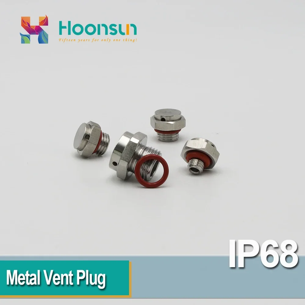 통풍구가 있는 5개 M16 금속 나사 플러그 스테인레스 스틸 304 M16x1.5