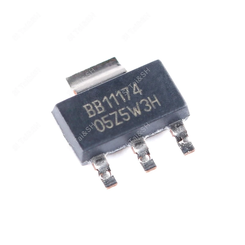 molewei 1 PZ REG1117-3.3/2K5 Custodia protettiva in plastica-223 3.3 V 800 mA Custodia protettiva in plastica nera