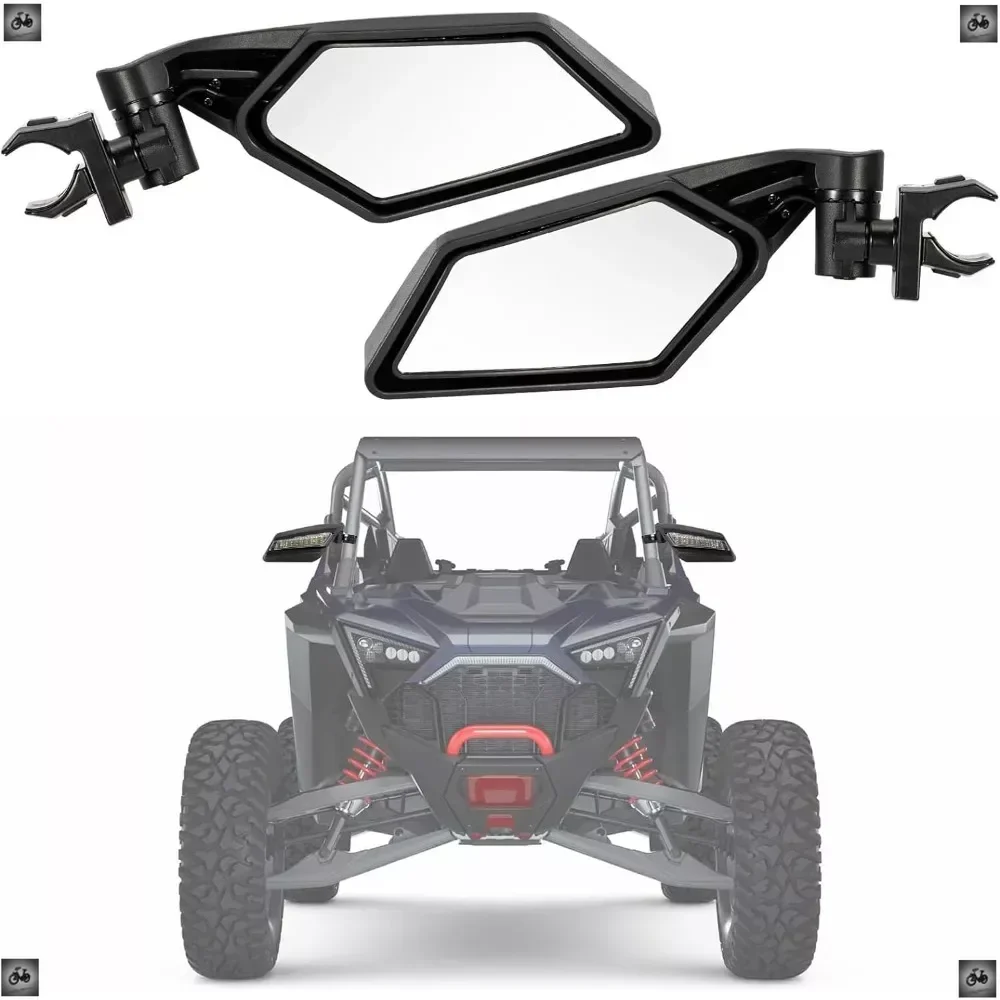 UTV Rearview Adjustable Side View Mirrors For Polaris RZR Ranger ACE Maverick X3 Commander Maverick Kawasaki Mule Teryx