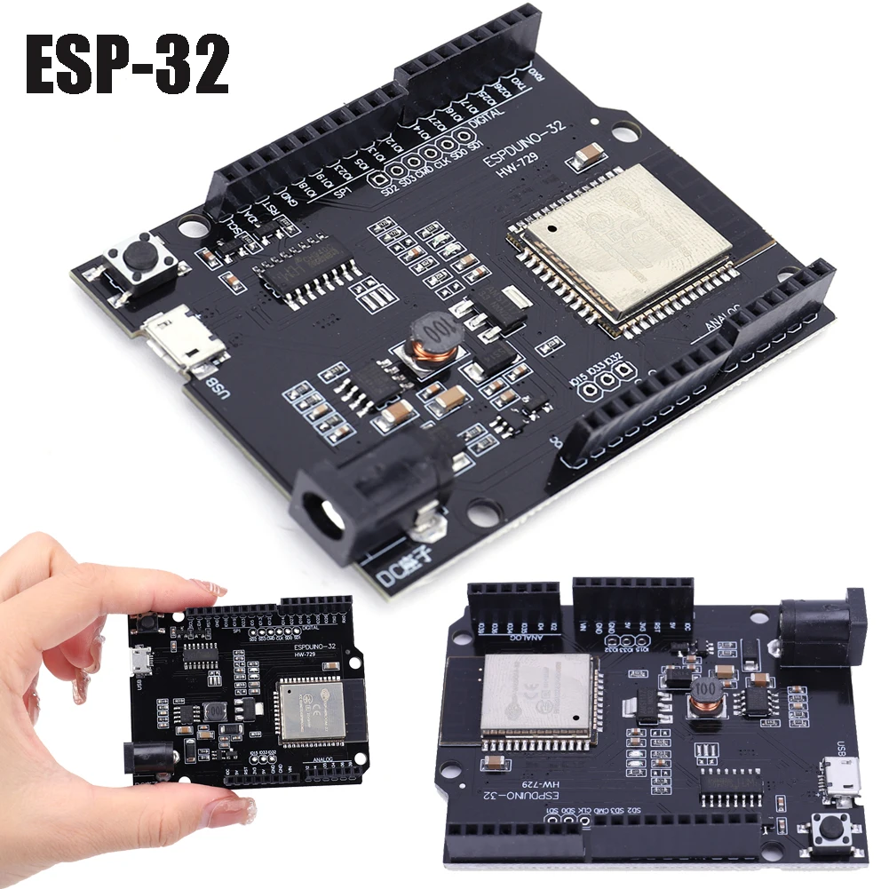 Макетная плата ESP32, Φ Wi-Fi Bluetooth 4 Мб Flash DC 5V-12V, плата модуля CH340 CH340G, макетная плата для платы Arduino