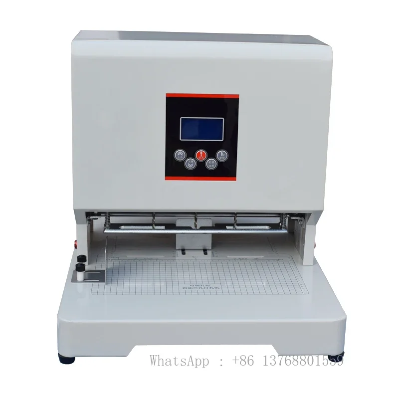 Automatic Three Hole File Binding Machine adjustable hole spacing hollow Drilling machine QY-860S QY-850K