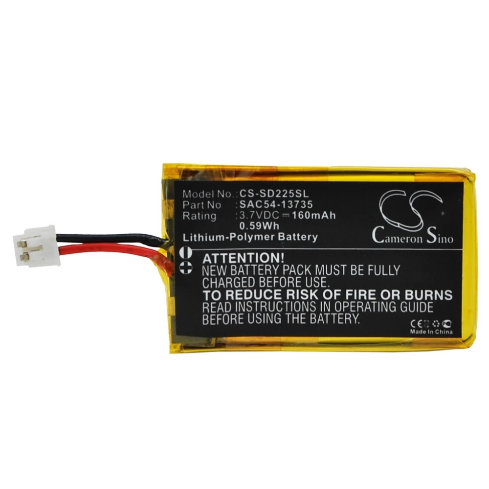 

Li-Polymer Dog Collar Battery for SportDOG, 3.7V, 160mAh, Compatible Models: FieldTrainer 425, SD-425, SD-425 Camo, SR-225W