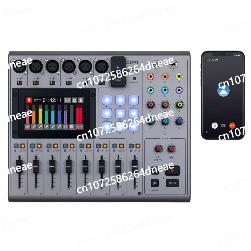 PodTrak P8 Portable Recorder Multifunctional Mixer Integrated Podcast Production System