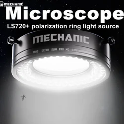 Mekanik LS720 Plus Mikroskop Halka Işık Polarize Halka Lamba Lehimleme Onarım Stereo Mikroskoplar için Yansımayı Ortadan Kaldırır