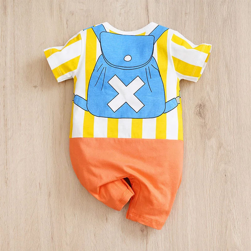 Neonatal Clothing Cartoon Cartoon Role-Playing Cotton Comfortable And Soft Summer Boys And Girls0-18 Short Sleeved Baby Jumpsuit