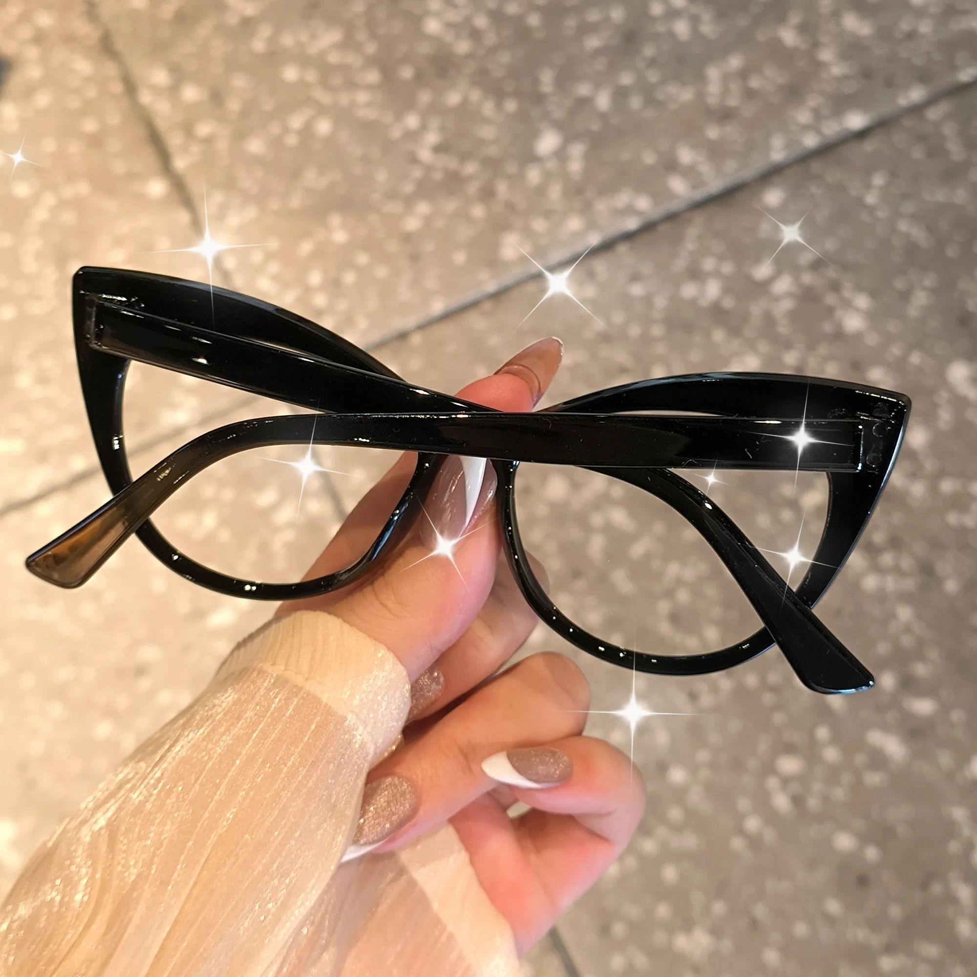 Trendiger Katzenaugen-Brillenrahmen, geeignet für Büro, Netz, Handy, TV-Nutzung, perfekte Geschenke für alltägliche stilvolle Accessoires – Detail 11