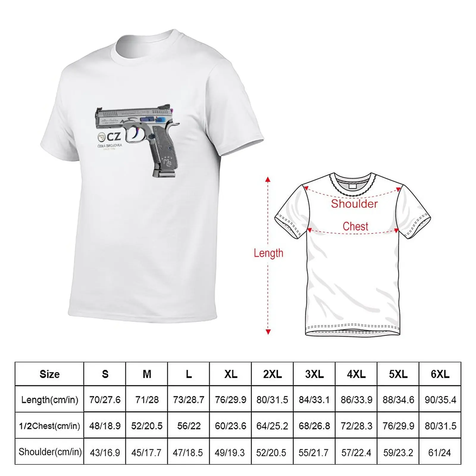 New CZ Shadow 2 T-Shirt quick drying t-shirt summer tops t shirts for men