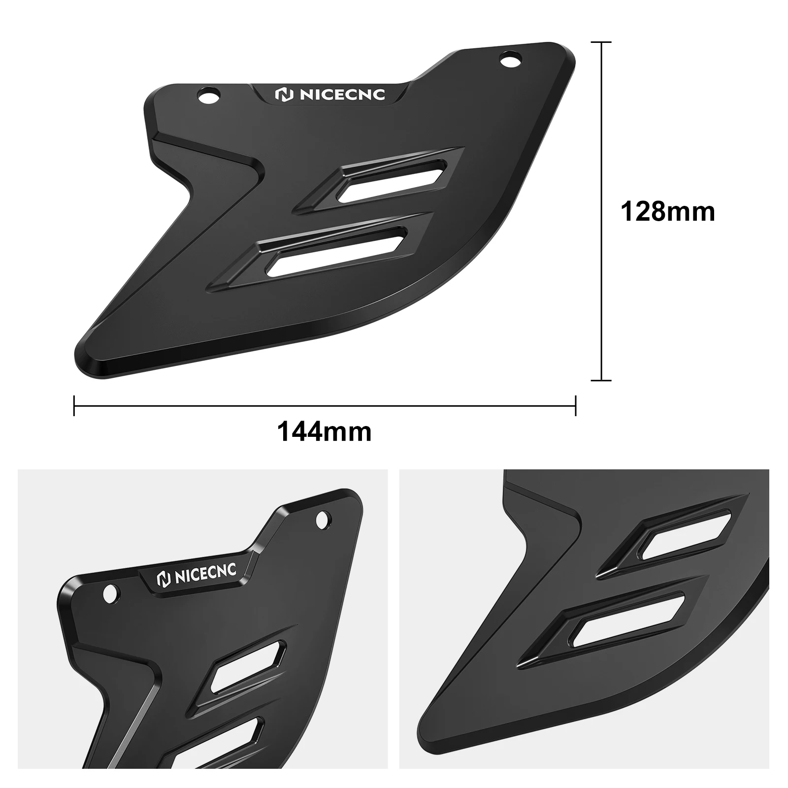 NICECNC Aluminum Rear Brake Disc Guard Cover Protector For Suzuki DRZ400SM DR-Z 400 SM 2005-2024 2023 2022 2021 2020 2019 2018