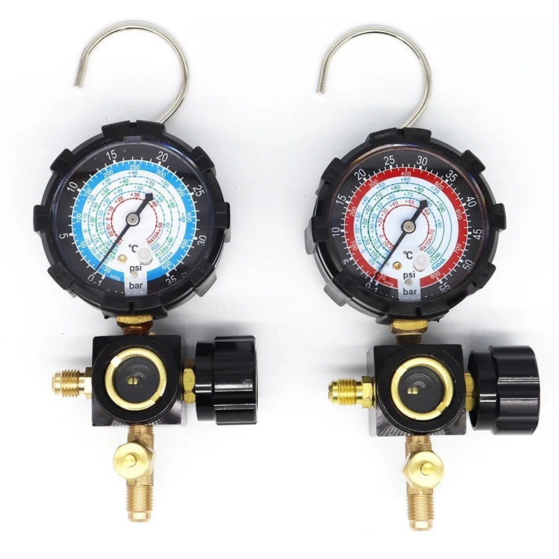 

Air Conditioner Refrigerant Pressure Gauge For R410A 134A R22 R404A A/C Diagnostic Refrigerant Charging Tool