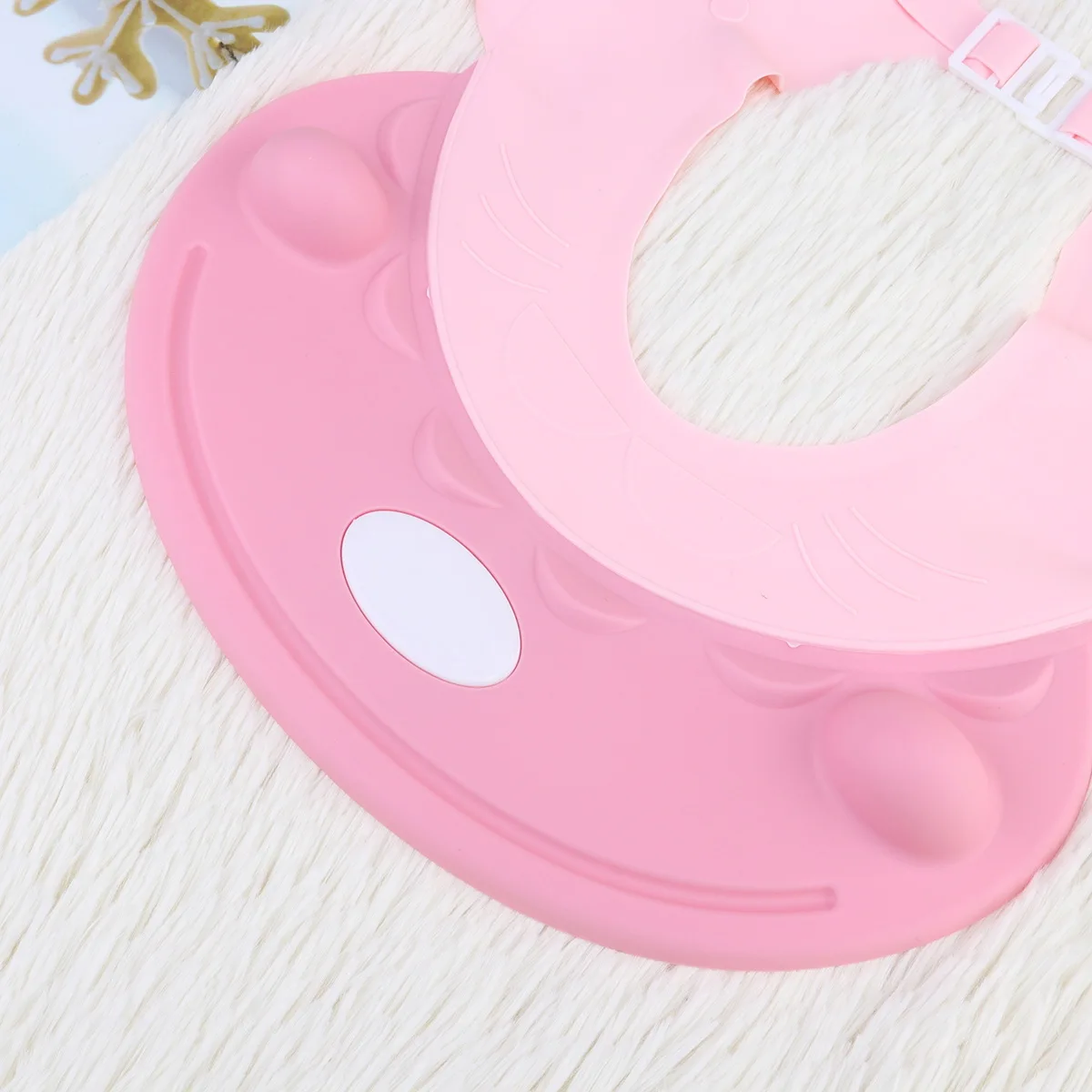 

Waterproof Shampoo Cap for Kids Ear Protection Bathing Reusable Baby Shower Hat Adjustable Cartoon Design Bright Color Face
