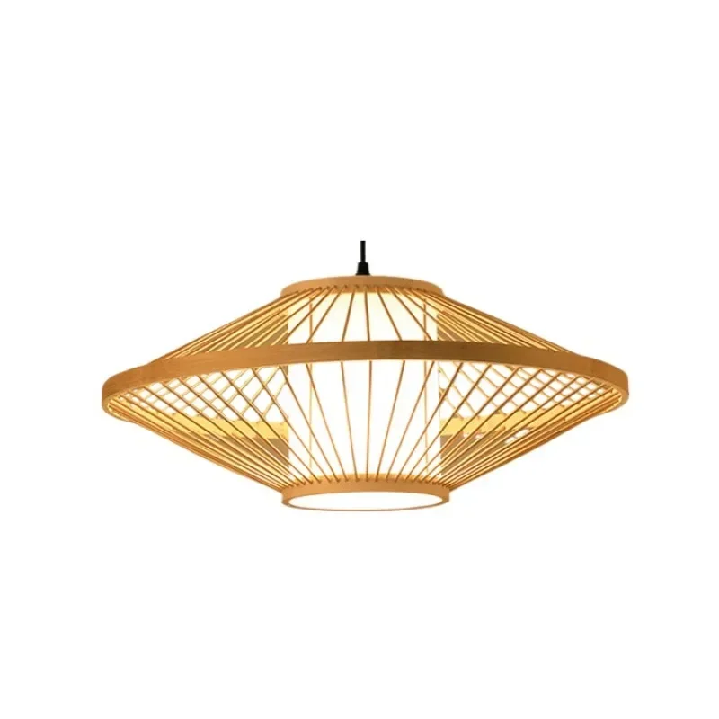 Bamboo Lantern Chandelier Chinese Hot Pot Restaurant Restaurant Bamboo Art Lighting Store Commercial Homestay