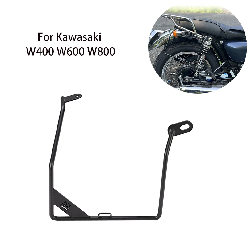 

W400 W6 0 W800 Motorcycle Solid Steel Saddlebag Support Bracket Side Mount Trunk Bag Holder For Kawasaki W 400 600 800