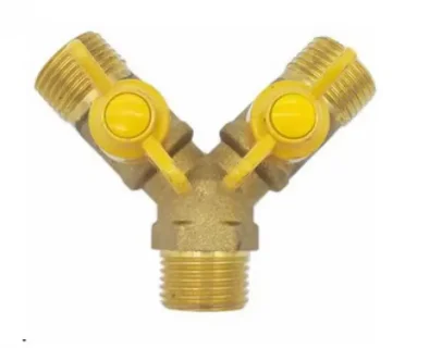 12 mm Stacheldraht/1/2 Zoll BSP-Innengewinde/1/2 Zoll BSP-Außengewinde, Y-förmiges Messing-Abschaltventil, Schaltventil, 60 °C – Detail 3