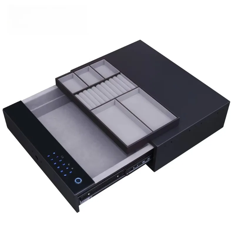 

Safe Fingerprint Biometric Password Secure Drawer Modern Home Design Wardrobe Closet Hidden Sliding Drawer