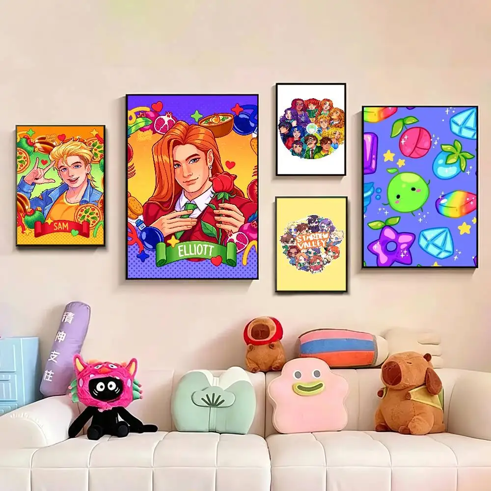 S-StardewS Game V-Valley Cartoon  Poster Picture Canvas Painting Wall Art Home Decoration Print For Living Room Decor