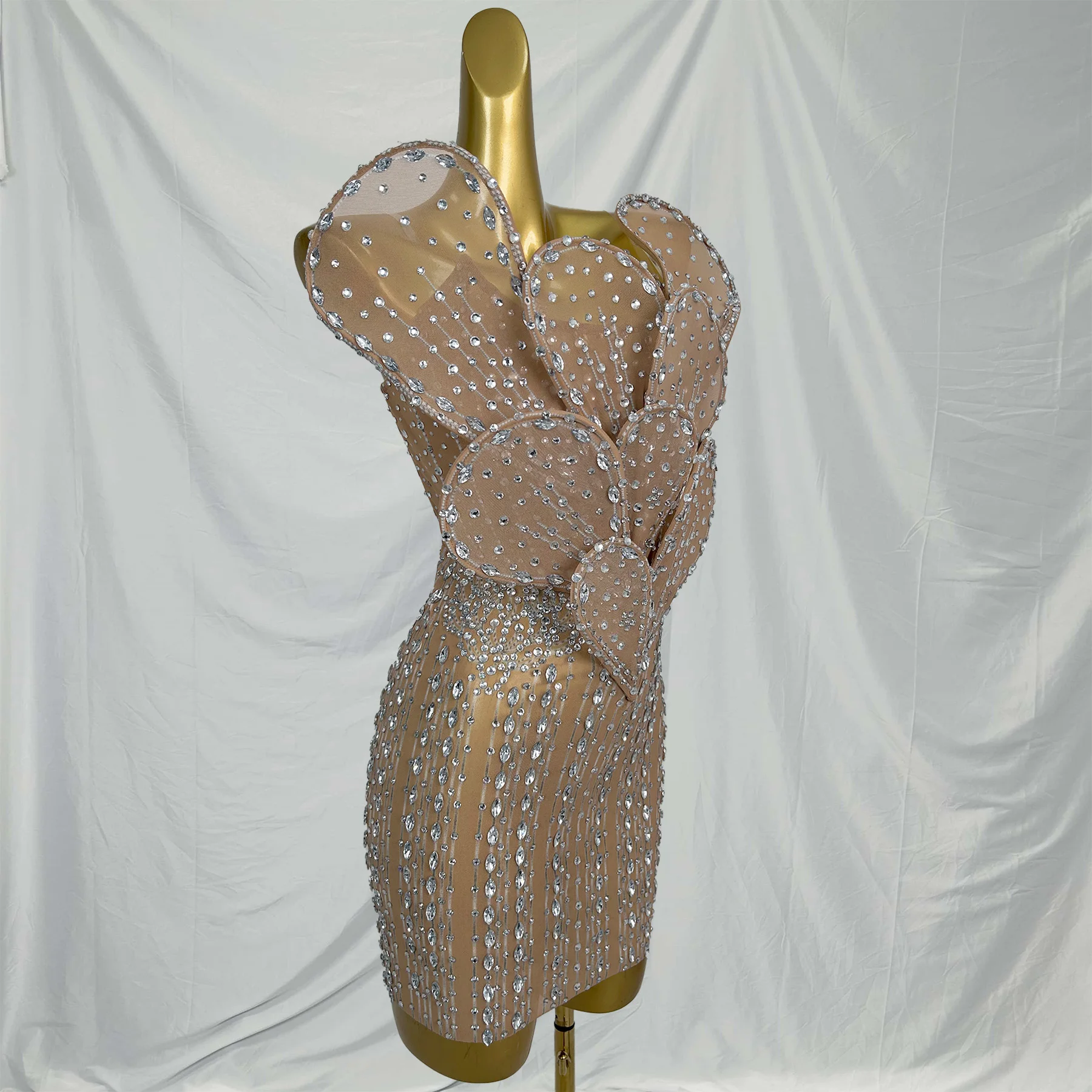 ชุดเดรสประดับดอกไม้ 3 มิติ ดีไซน์เนอร์ ประดับคริสตัล สำหรับผู้หญิง ชุดเซ็กซี่สำหรับงานวันเกิด งานแต่งงาน งานรับปริญญา ชุดเดรสทรงเข้ารูป ชุดราตรีสำหรับผู้หญิง ชุดออกงานกลางคืน ชุดคอสตูมสำหรับคลับ