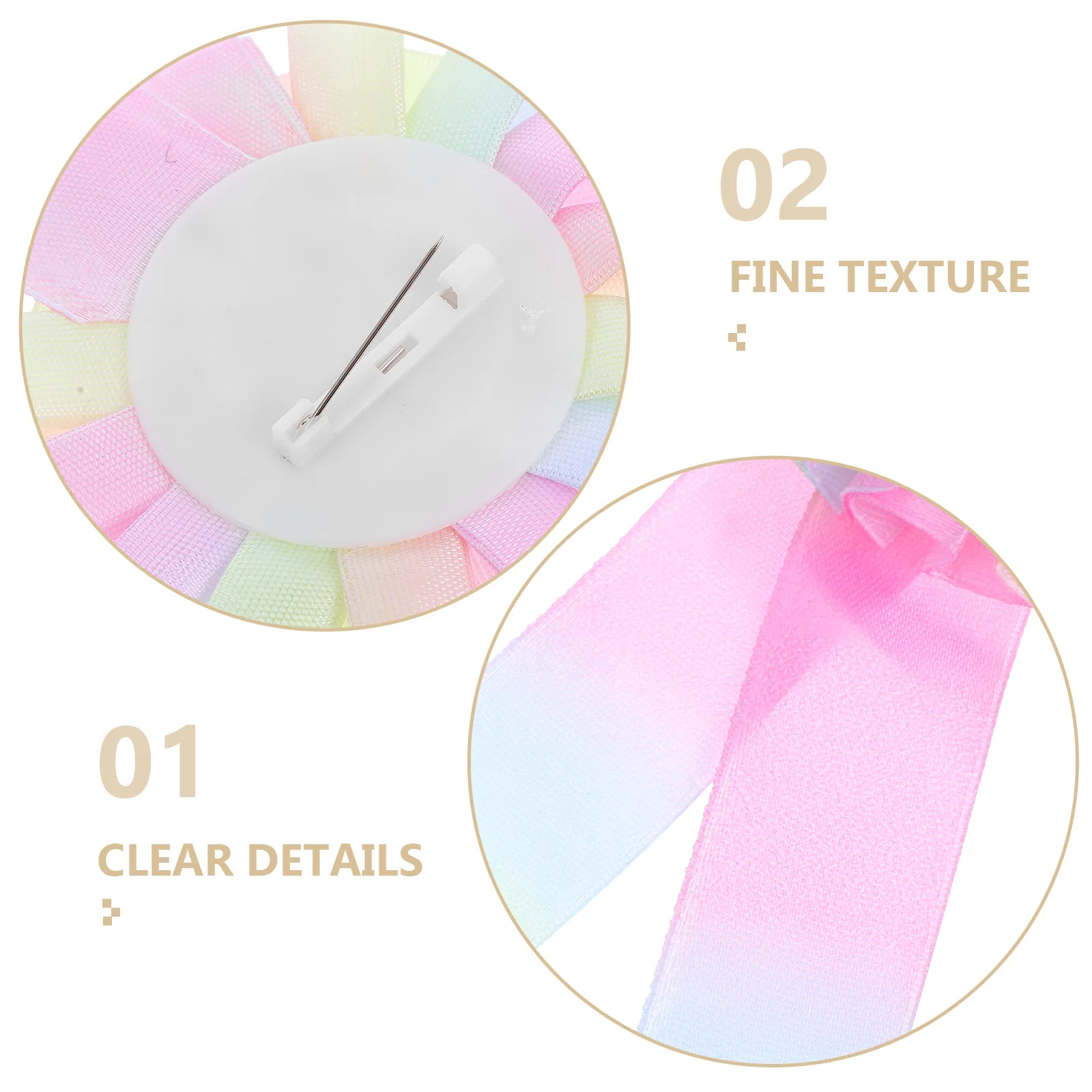 4 قطعة الاحتفال روزيت الشريط الملونة شارة حفلة دبابيس عيد ميلاد هالوين جائزة جائزة الشريط مجموعة عيد ميلاد دبوس