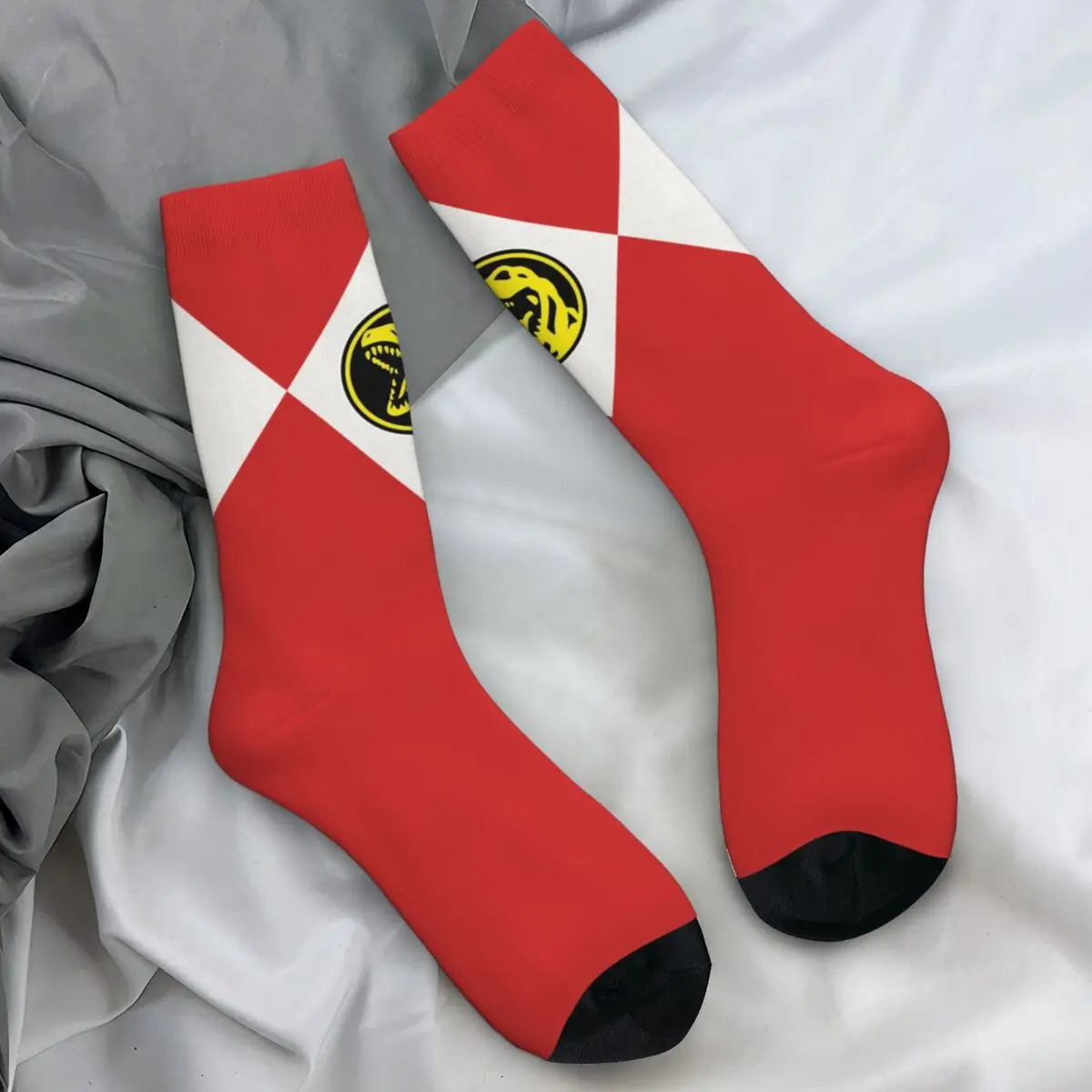 Couple Socks MMPR power Stockings Winter Kawaii Comfortable Socks Design Climbing Non Slip Socks