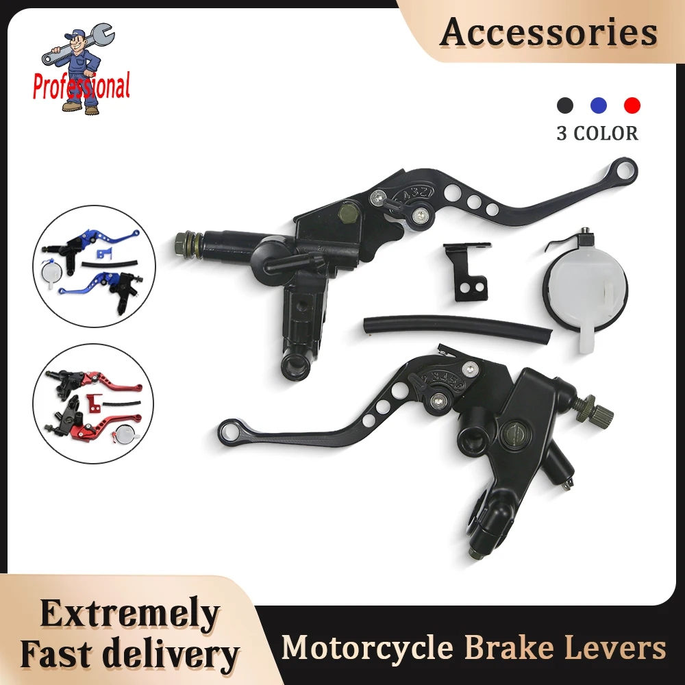 

Motorcycle Universal CNC Aluminum Brake Clutch Pump Lever Hydraulic Master Cylinder For 250cc-500cc Honda Suzuki Kawasaki Yamaha