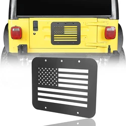 Tailgate Spare Tire Carrier Delete Filler Plate Rear Door Vent Cover For Jeep Wrangler YJ TJ 1987-2006