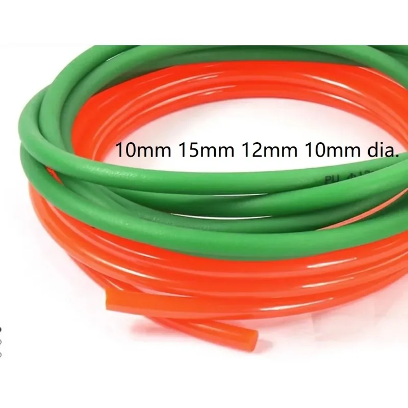 

10mm 15mm 12mm 18mm dia. Red green connectable PU round belt polyurethane belting circle belt industrial O ring belt drive band