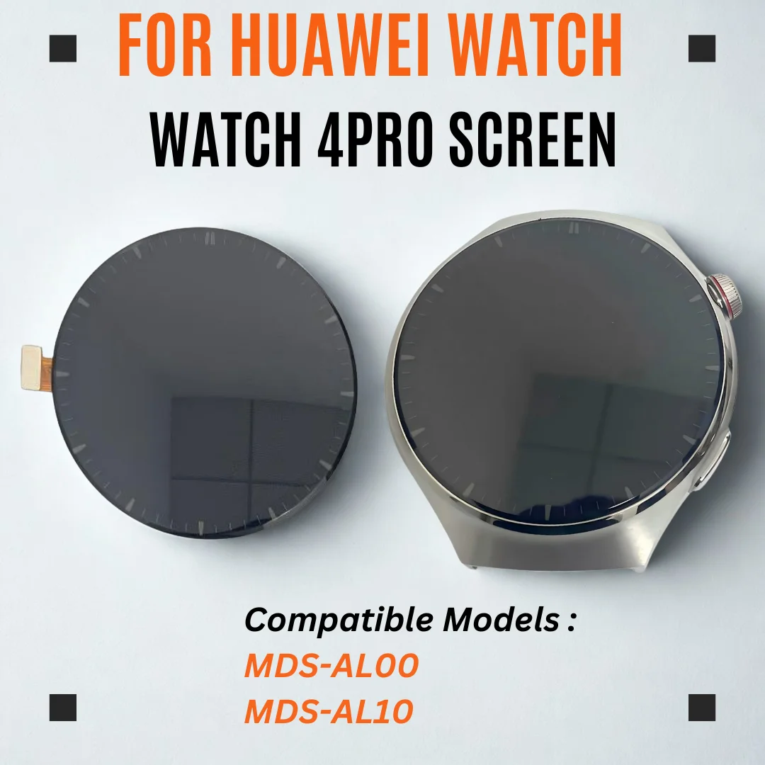 huawei-watch-4-pro-mds-al00-mds-al10-lcdディスプレイタッチスクリーンデジタイザー交換用（huawei-watch-4-pro用）