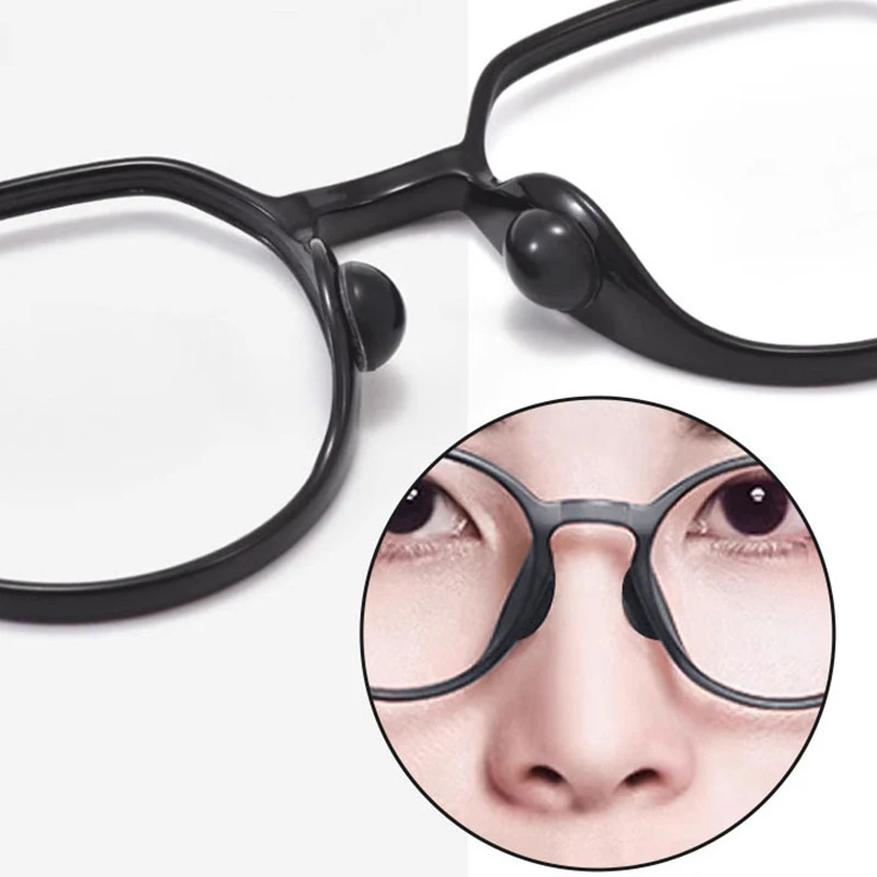 Anti Slip Eyeglasses Nasal Supports Silicone Invisible Glasses Air Cushion Nose Pads Transparent Soft Self-adhesive Nose-holder