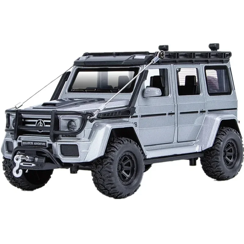 1:24 Alloy Car Model Sound And Light Pull Back Toy Car Off-Road Vehicle for Simulation Benz G550 Boys Collection Decoration Gift