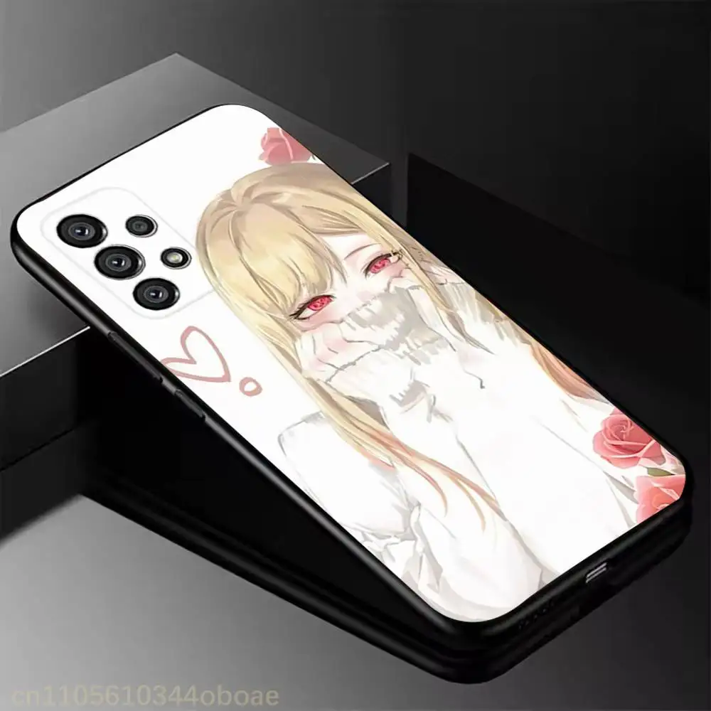 Anime Marin Kitagawa Phone Case For Samsung Galaxy A13,21s,22,31,32,52,53,71,80,A91 Soft Black Cover