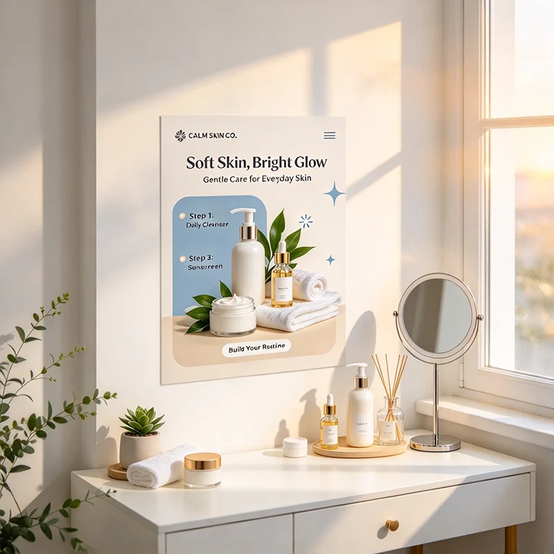 Customizable Self-Adhesive Posters — Upload Your Own Designs or Photos; A Unique Home Décor Item Available in Various Sizes