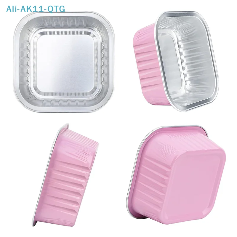 New Mini Cake Cup Aluminum Foil Cupcake Wrappers Baking Cups Cases Muffin Boxes Non-Stick Pudding Dessert Cups Kitchen Tools