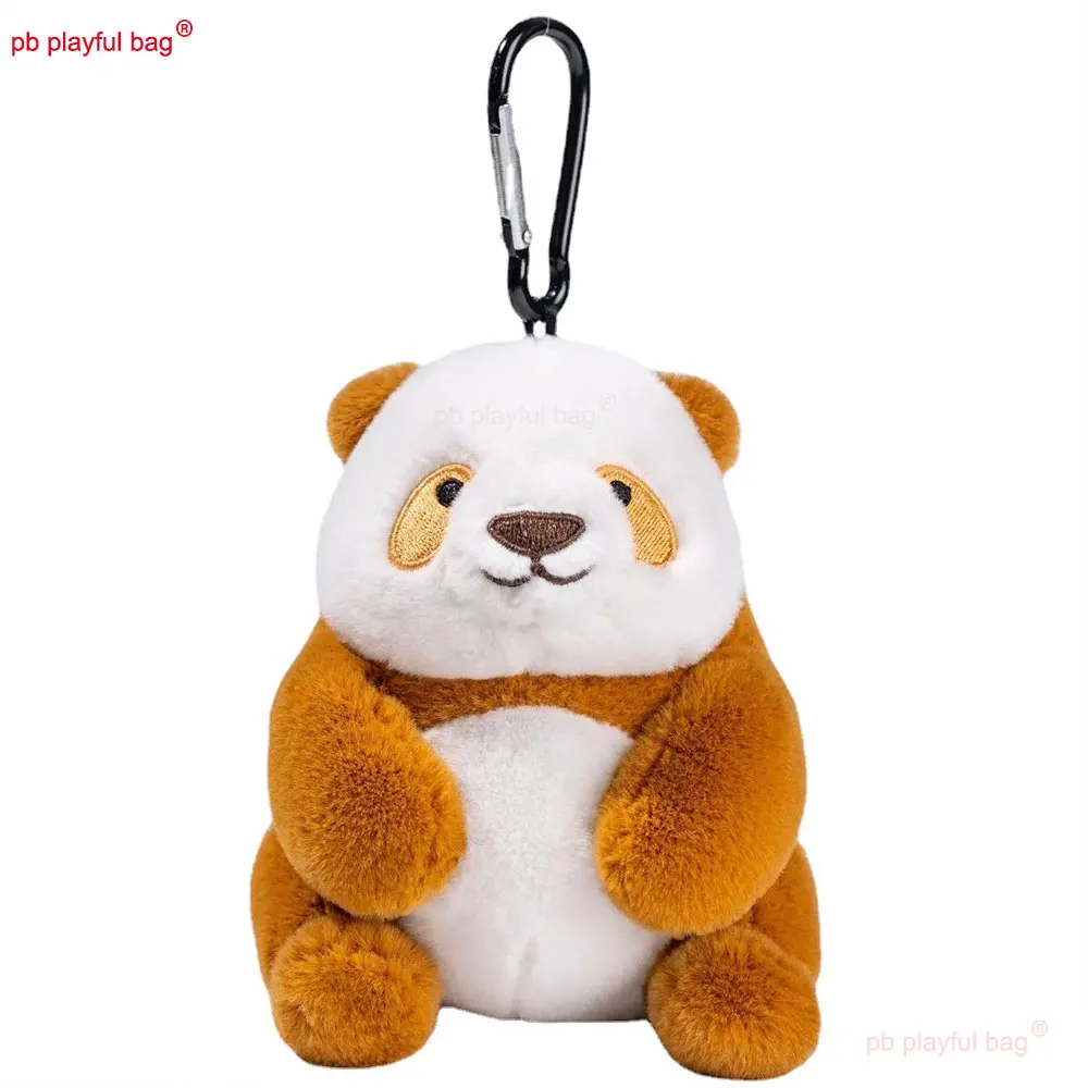 13cm mini bonito pequeno panda animal mochila pingente brinquedos de pelúcia chaveiro macio pelúcia boneca decorativa presente aniversário para o miúdo zg235