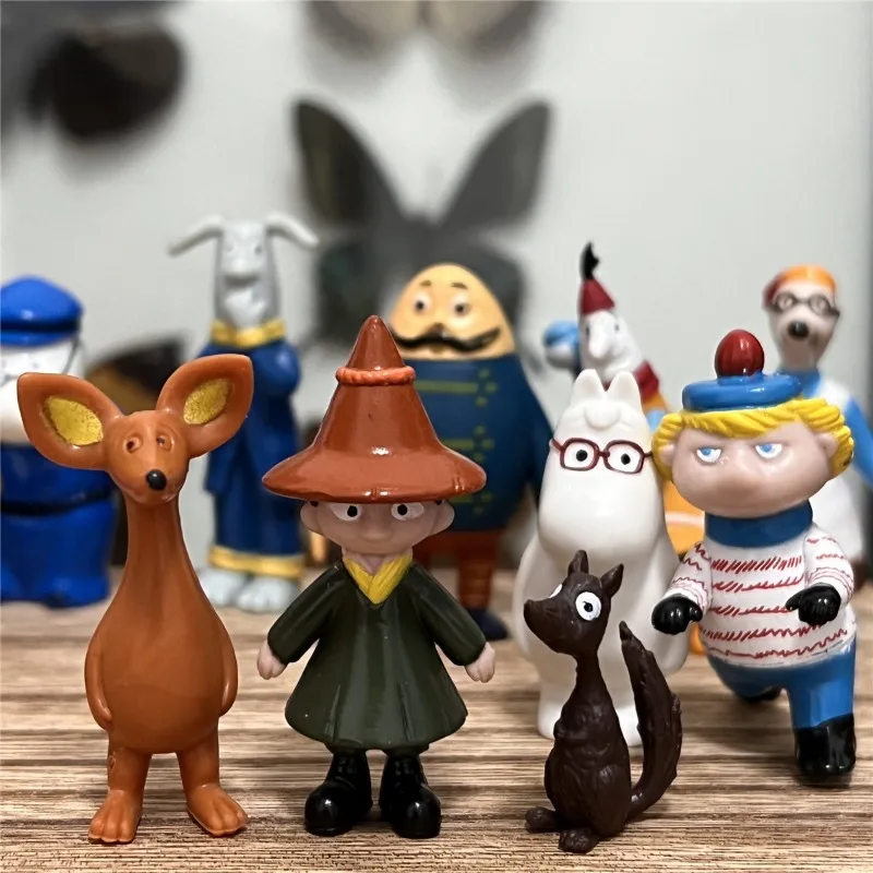 루즈 무민 가족 캘린더 시리즈 인형 장난감 피규어 장식품 액션 피규어 어린이 장난감 생일 선물