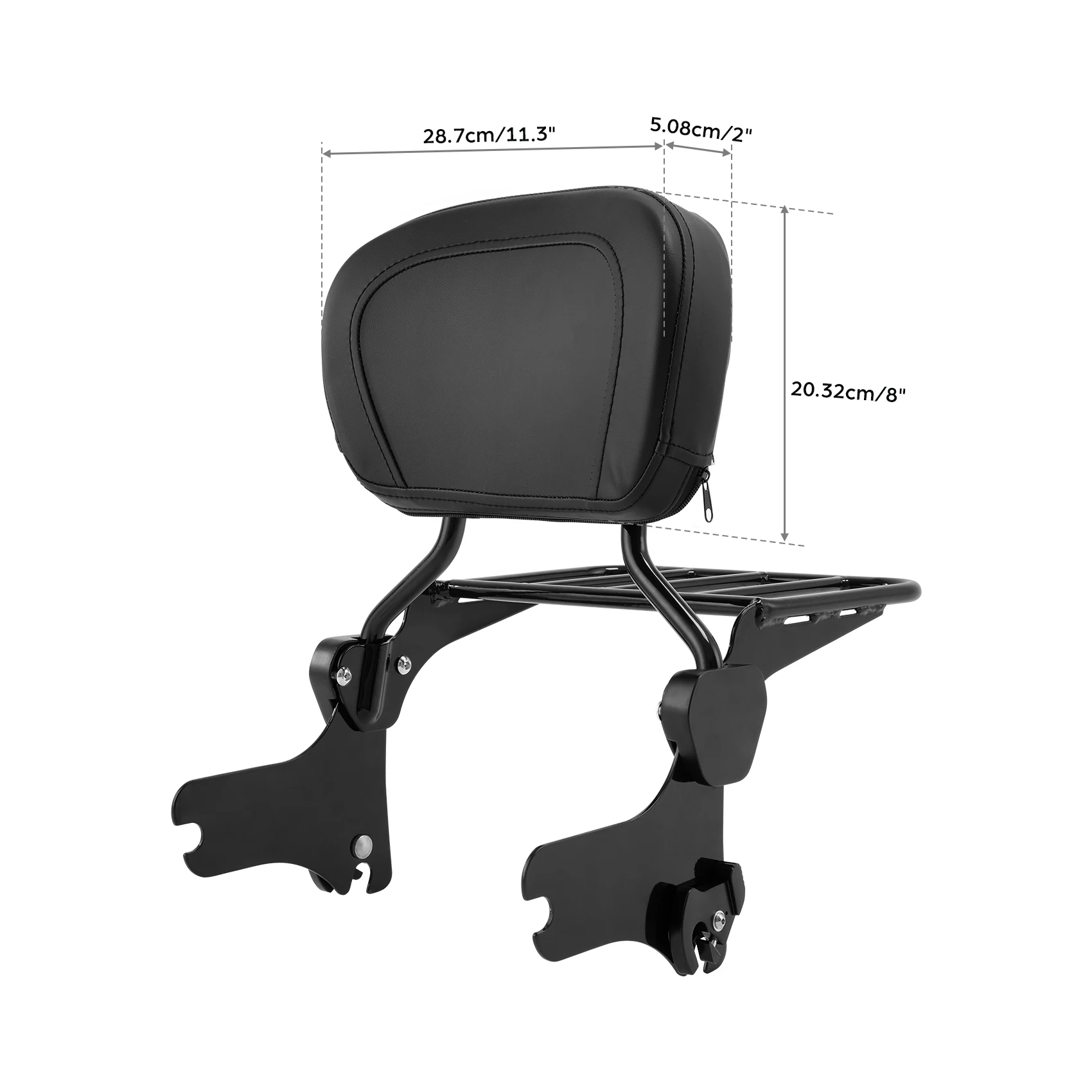 Motorcycle Backrest Sissy Bar Luggage Rack Docking Kit For Harley Touring Electra Glide Road King Street Glide 1997-2008 2007 06