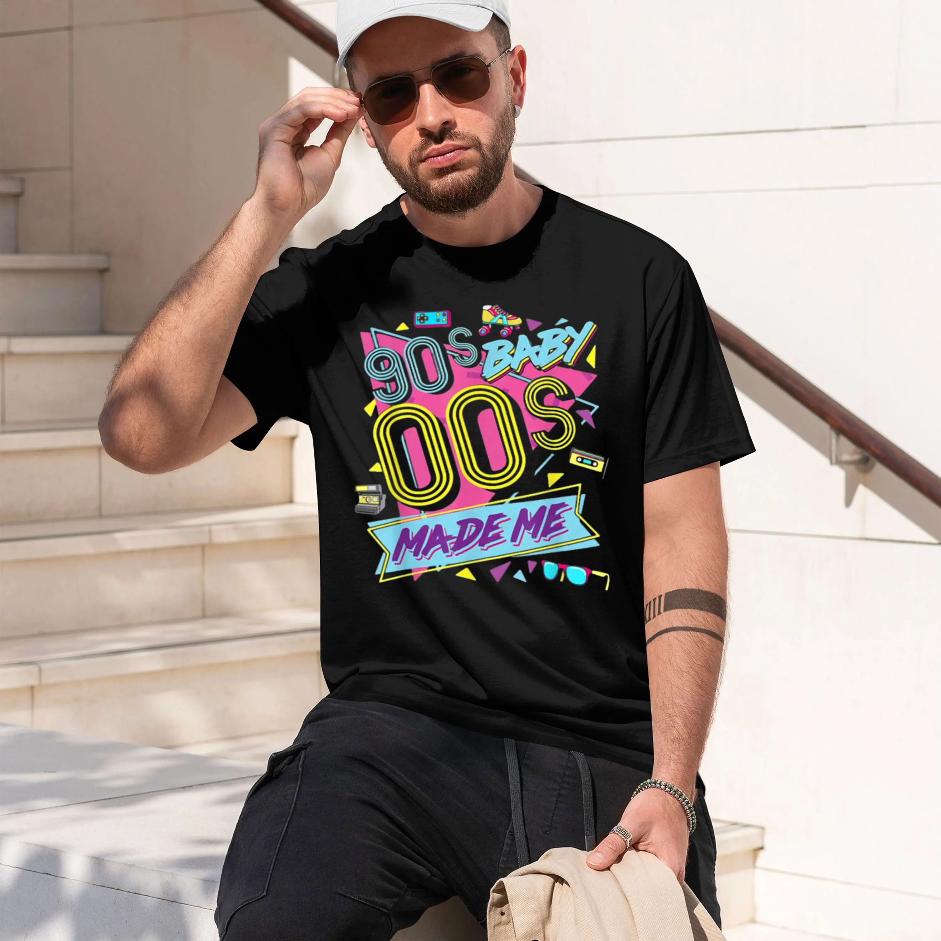 80s 90s Video Game Retro Vintage Cl Arcade T-Shirt Streetwear Men Clothing Vintage T Shirt Hombre Aesthet 2026 New Model Short-s