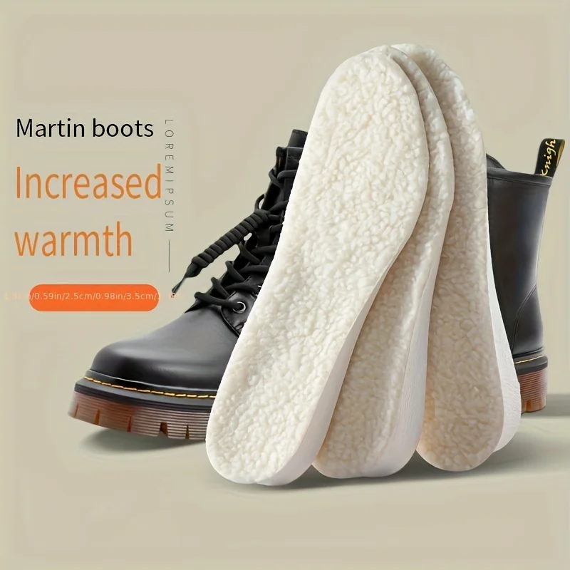 

1 Pair Thicken Thermal Winter New Height Increase Insole Self Heating Warm Soft Pad Accessories Feet Care Cushion For Winter