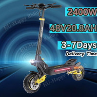 E-Scooters 2400W Motor 48V20.8AH Battery Hydraulic Shock Absorption Electric Scooter 10-Inch Off-road Tire Scooters Electric