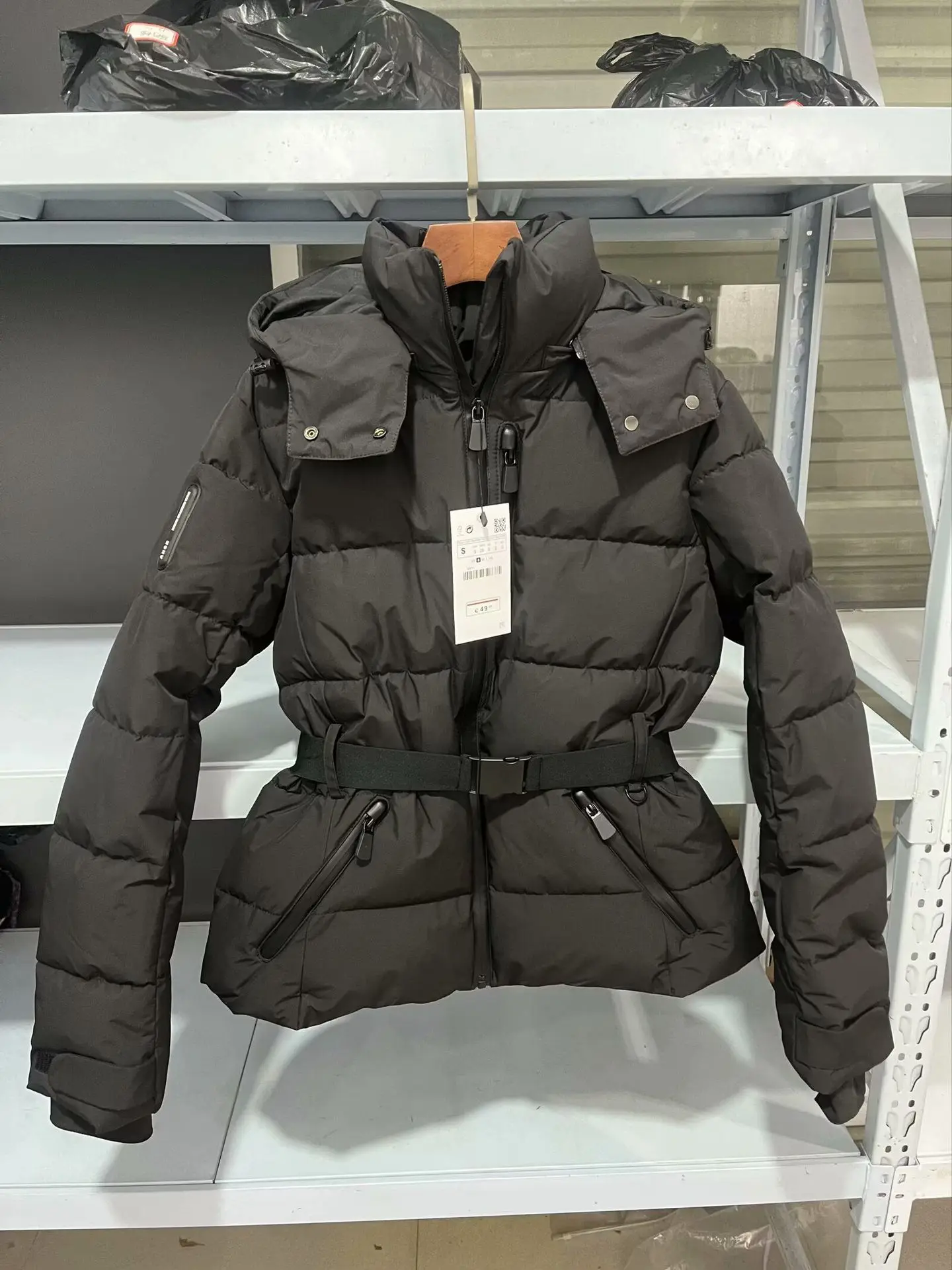 Parkas Women Mid Length Coats Hooded Thick Warm Print Coat Full Sleeve Y2k Streetwear Elegant Jacket Outerwear Autumn Winter