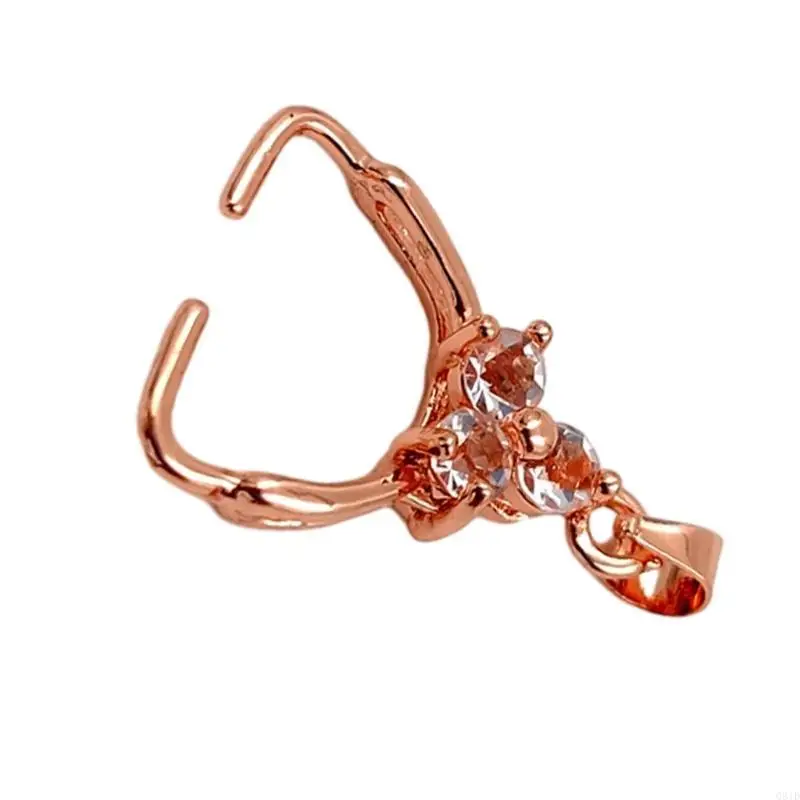  Pendant Pinch Metal Pendant Clasp Jewelry Parts for DIY Necklace Jewelry Making