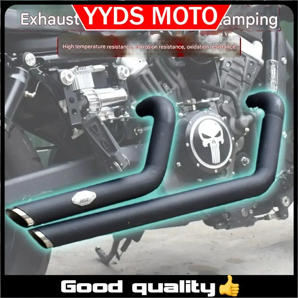 

For BENDA ChinchiIIa 300 Harley VH exhaust pipe two-outlet two-outlet stainless steel oblique exhaust straight exhaust