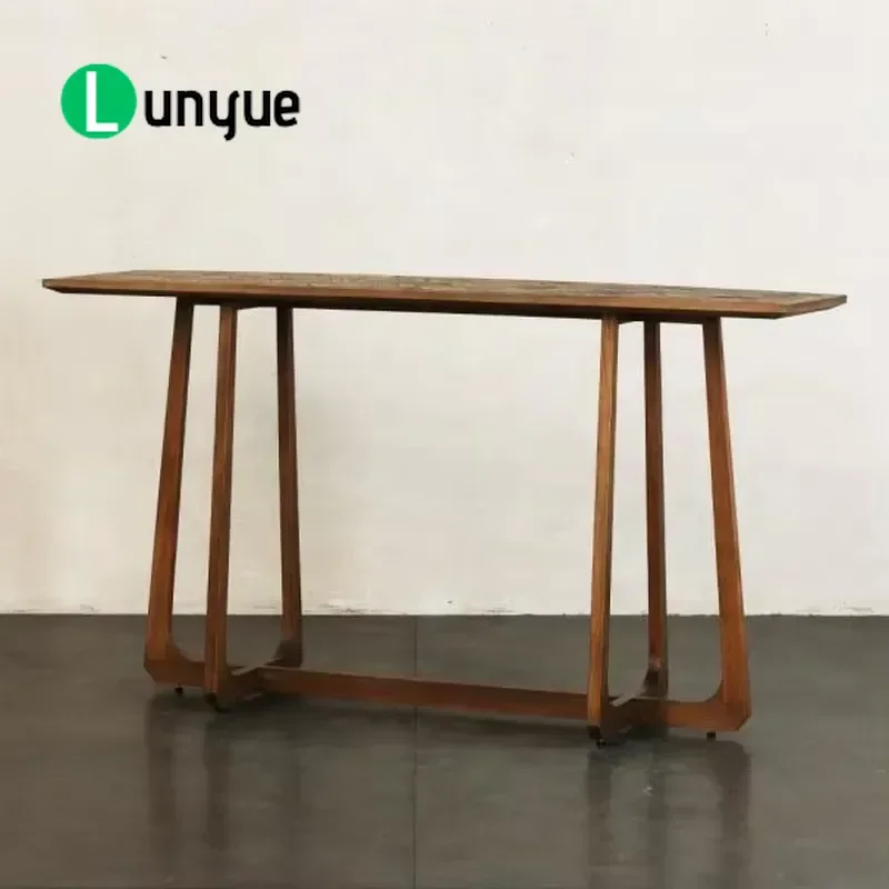 Extra Long Wooden Console Table Modern Hallway Entryway Sofa Table Bedroom Wall Decoration Furniture Sturdy Storage Desk