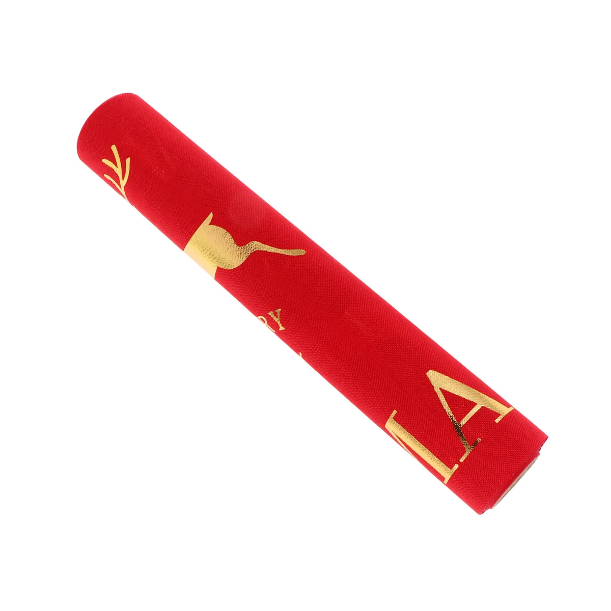 Golden Foil Runner 2024 Christmas Tablecloth For Dining Table Holiday Party Home Decoration Washable Fabric Table Cover