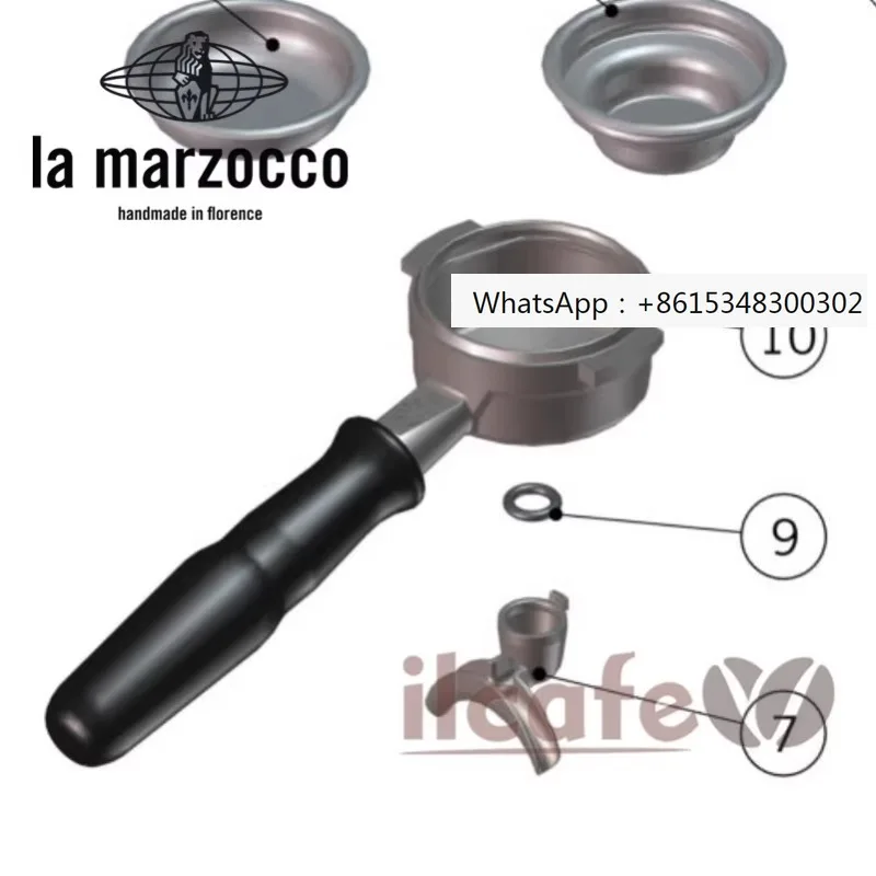 Lamarzocco's semi-automatic coffee machine factory diverted the handle out of the mouth sealing ring