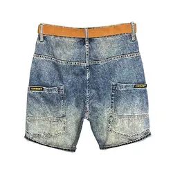 Summer Casual Jeans Shorts for Men Intage Style Big Pockets Knee Length Loose and Plus Size 5XL Streetwear Cowboy Pants for Men