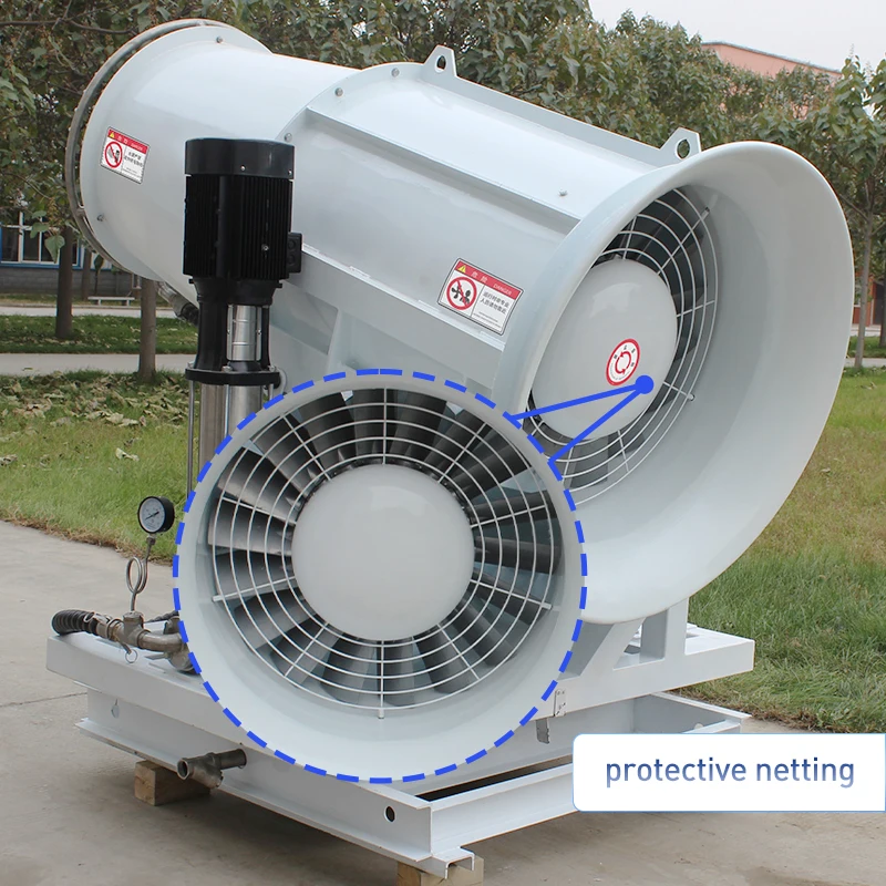 Brume d'eau de contrôle de poussière environnementale de machine de canon de brouillard de pulvérisateur