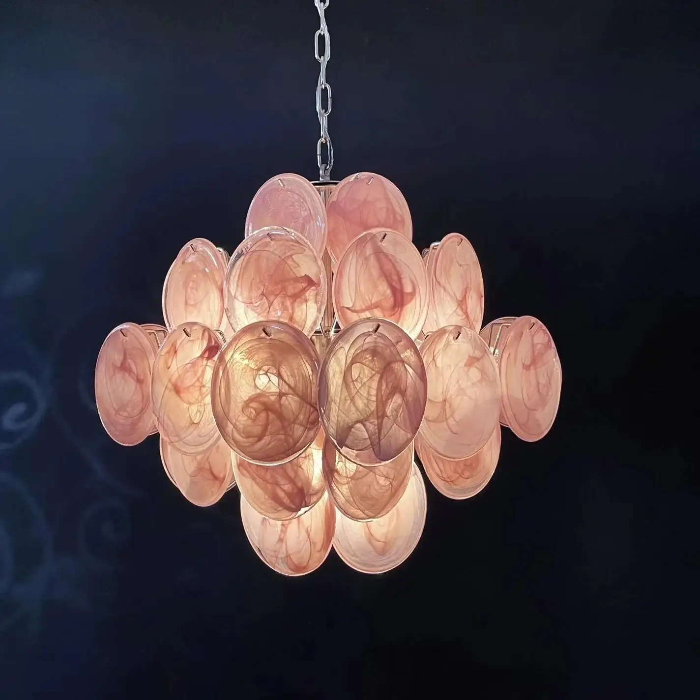 Modern Italian Design Murano Glass Lighting Hotel Living Room Light Emitting Diode Color Chandelier Vintage Murano