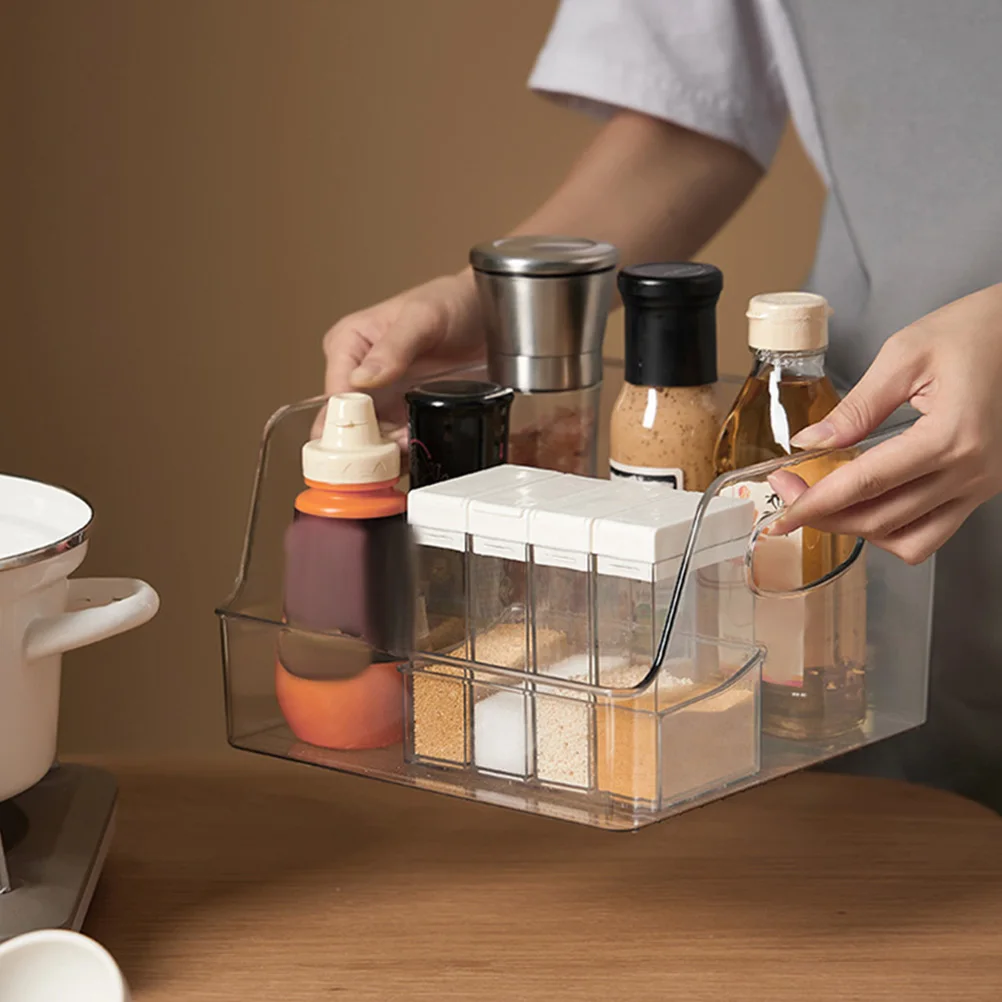 

2pcs Kitchen Storage Boxes Large Capacity Transparent Fruit Containers Fridge ganizer Home Pantry Bins Plastic Trays