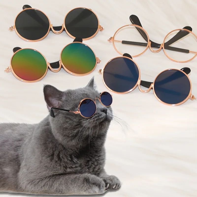 Cross border pet products hot selling cat sunglasses wholesale dog sunglasses photography funny accessories pet glasses